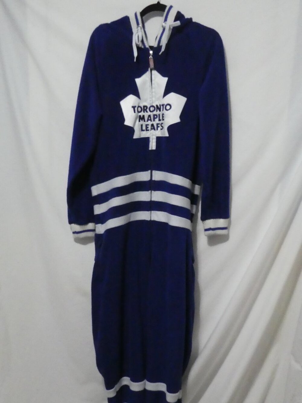 HOCKEY SOCKEY Toronto Maple Leafs NHL Fleece Adult Onesie - Size Large